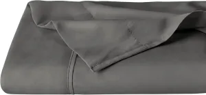 Bare Home Full Flat Sheet - Premium 1800 Ultra-Soft Top Sheet - Hotel Luxury - Double Brushed - Easy Care - 1 Full Flat Sheet Only (Full, Grey)