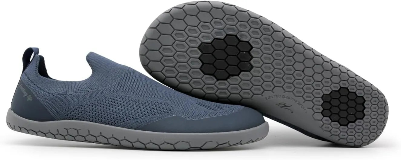 Barefoot Grounding Shoes Slip On Wide Toe Box Conductive Flexible Outsole Zero Drop Connect to Earth More Energy Reduce Stress Enhancing Movement Better Sleep Pain Relief