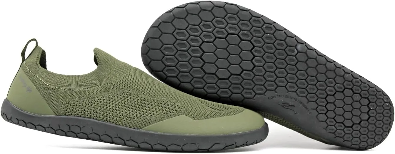Barefoot Grounding Shoes Slip On Wide Toe Box Conductive Flexible Outsole Zero Drop Connect to Earth More Energy Reduce Stress Enhancing Movement Better Sleep Pain Relief