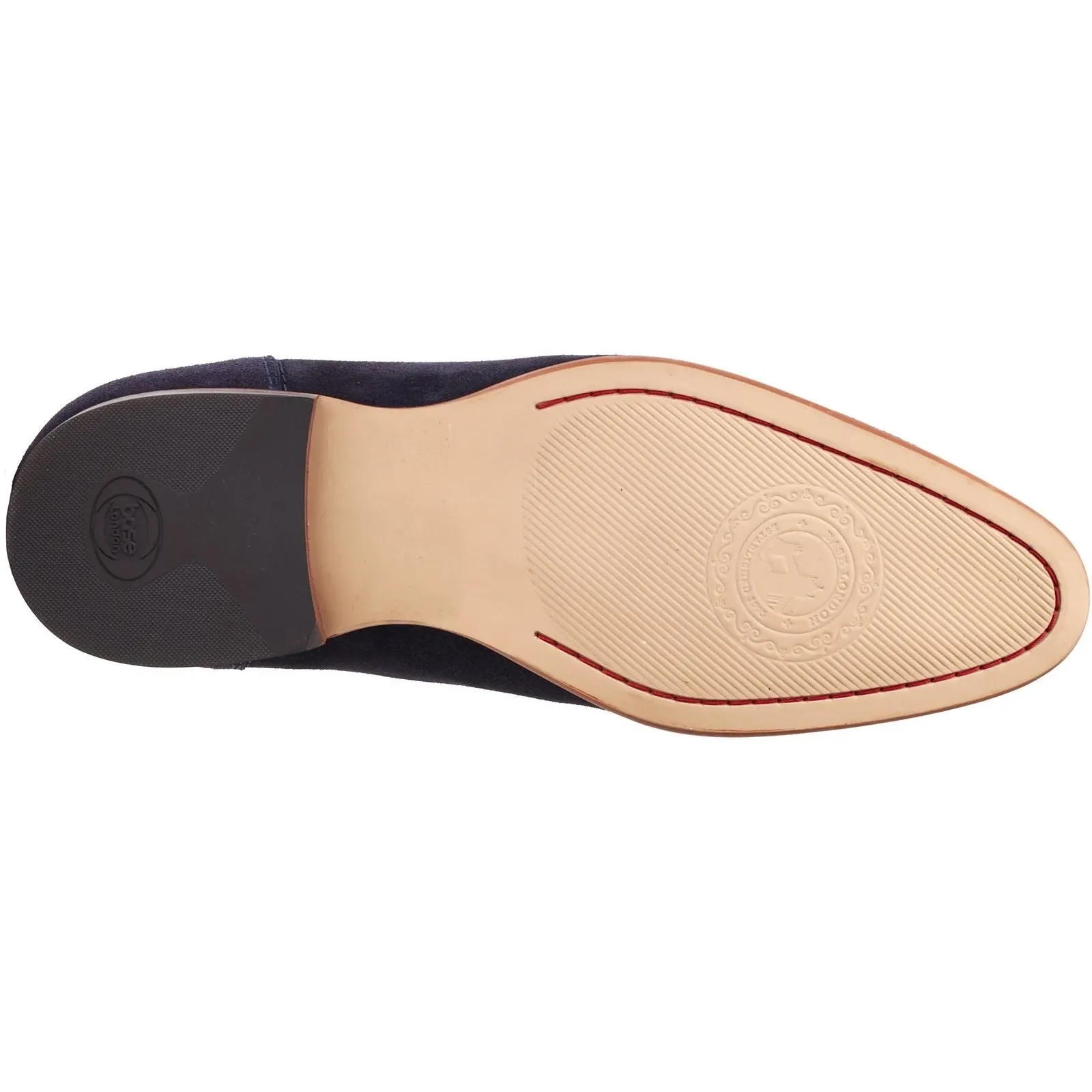 Base London Men's Bruno Penny Loafer in Navy