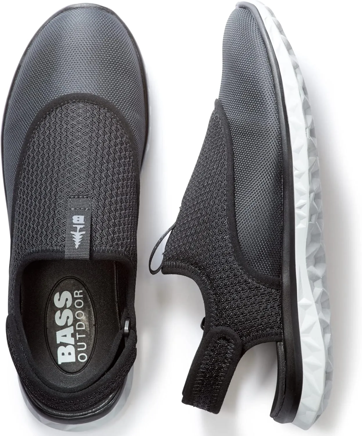 BASS OUTDOOR Men's Hex Action Hiking Shoes – Traction Sole Slip-ons