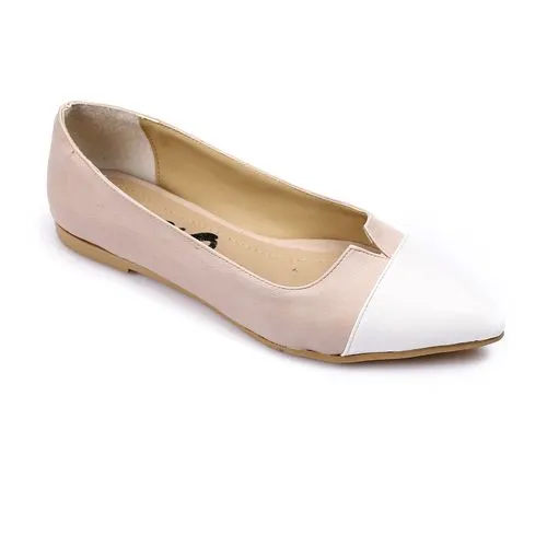 Beige Comfy Bi-Tone Ballerina