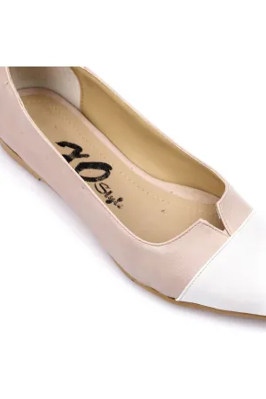Beige Comfy Bi-Tone Ballerina