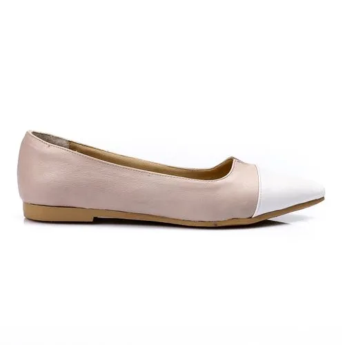 Beige Comfy Bi-Tone Ballerina