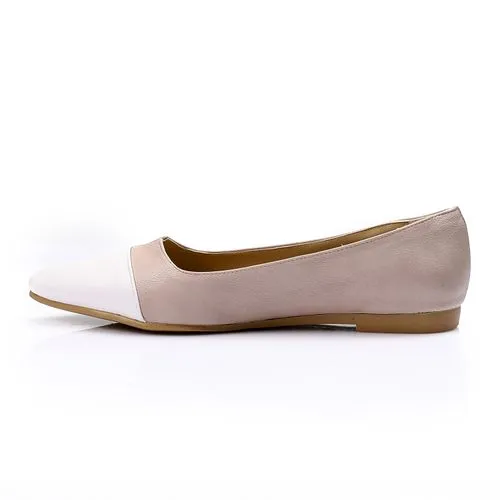 Beige Comfy Bi-Tone Ballerina