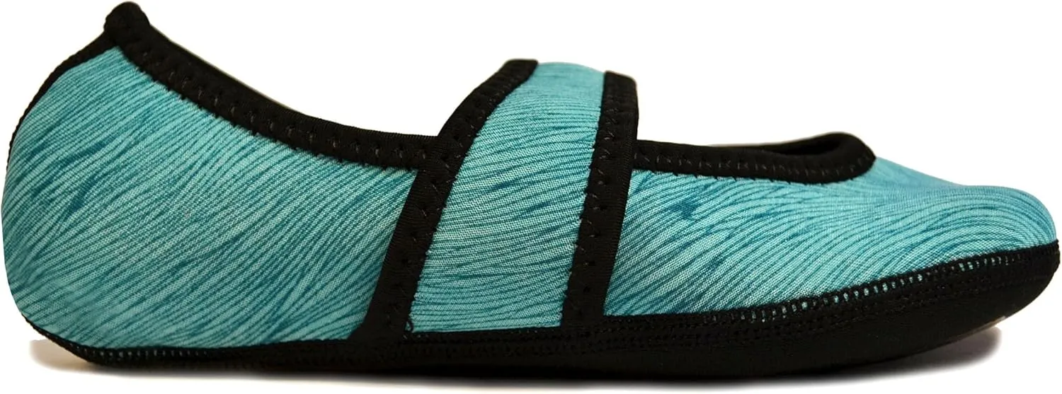 Betsy Lou Women's Slippers, Foldable, Flexible Flats, Slipper Socks, Travel Slippers, Exercise Shoe, Dance Shoe, Yoga Socks, House Shoes, Indoor Shoes