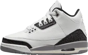 Big Kid's Air Jordan 3 Retro Summit White/Fire Red 'Cement Grey' (DM0967 106) Gradeschool GS