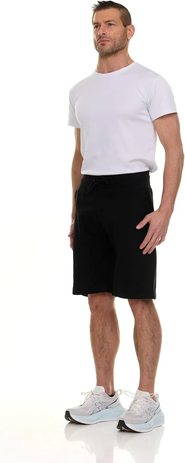 BILLIONHATS Mens Fleece Lined Shorts, 11 Inch Comfy Lounge, Wholesale Bulk Multipack for Donations, Charities, and Shelters