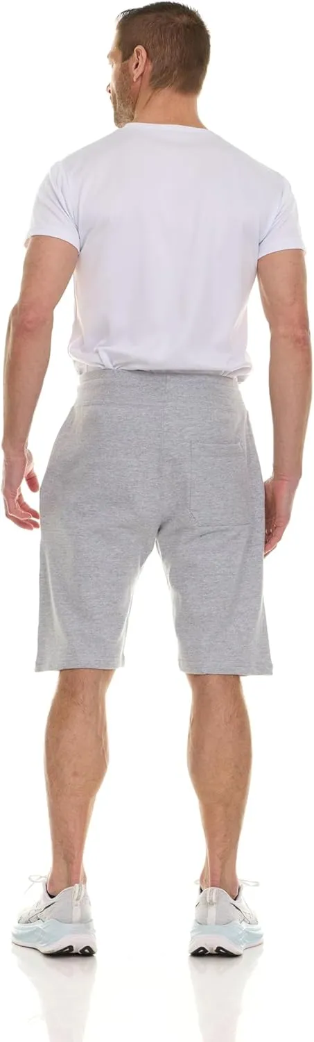 BILLIONHATS Mens Fleece Lined Shorts, 11 Inch Comfy Lounge, Wholesale Bulk Multipack for Donations, Charities, and Shelters