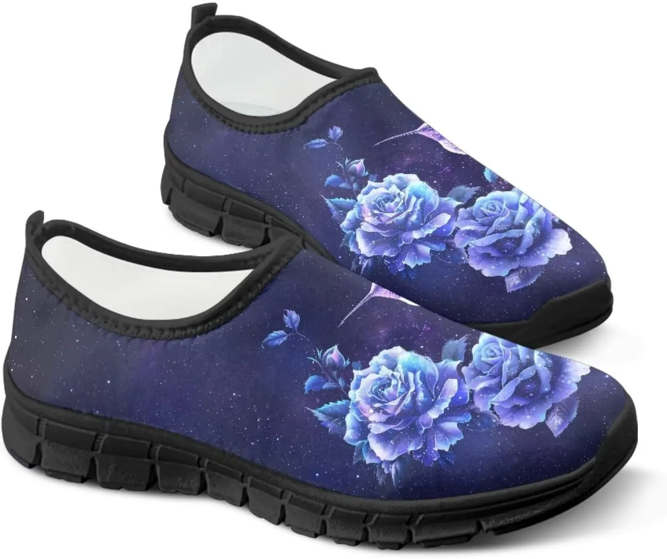 Binienty Women's Causal Walking Shoes Non Slip Loafers Flats Breathable Mesh Slip on Sneakers Athletic Shoe