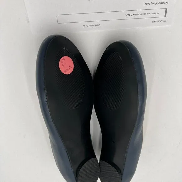 Black Women Round Toe Ballet Flats Slip on Comfy Pumps Casual Walking Work Daily