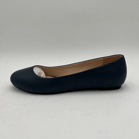 Black Women Round Toe Ballet Flats Slip on Comfy Pumps Casual Walking Work Daily