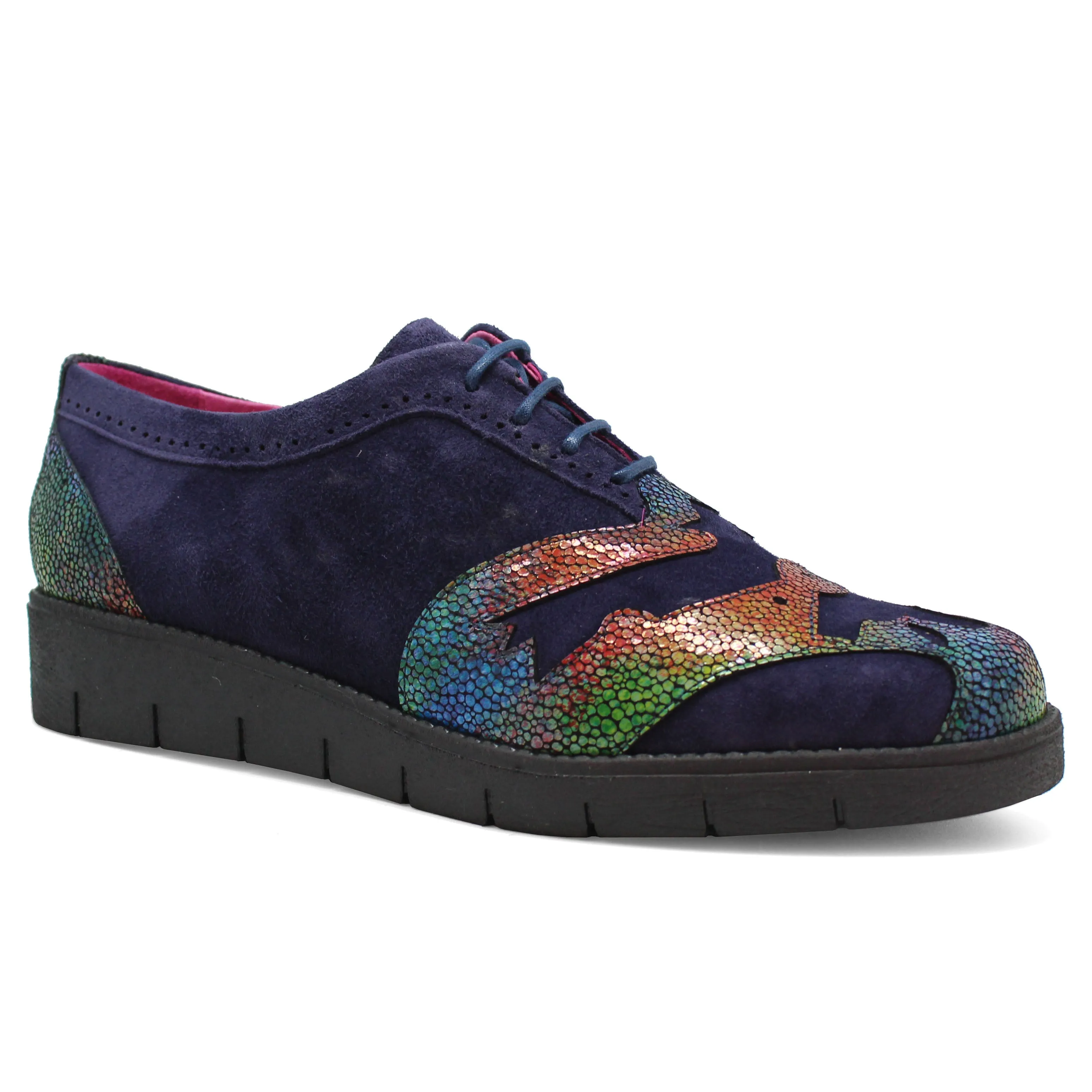 Blanc - Navy Multi lace shoe- last pair 39!