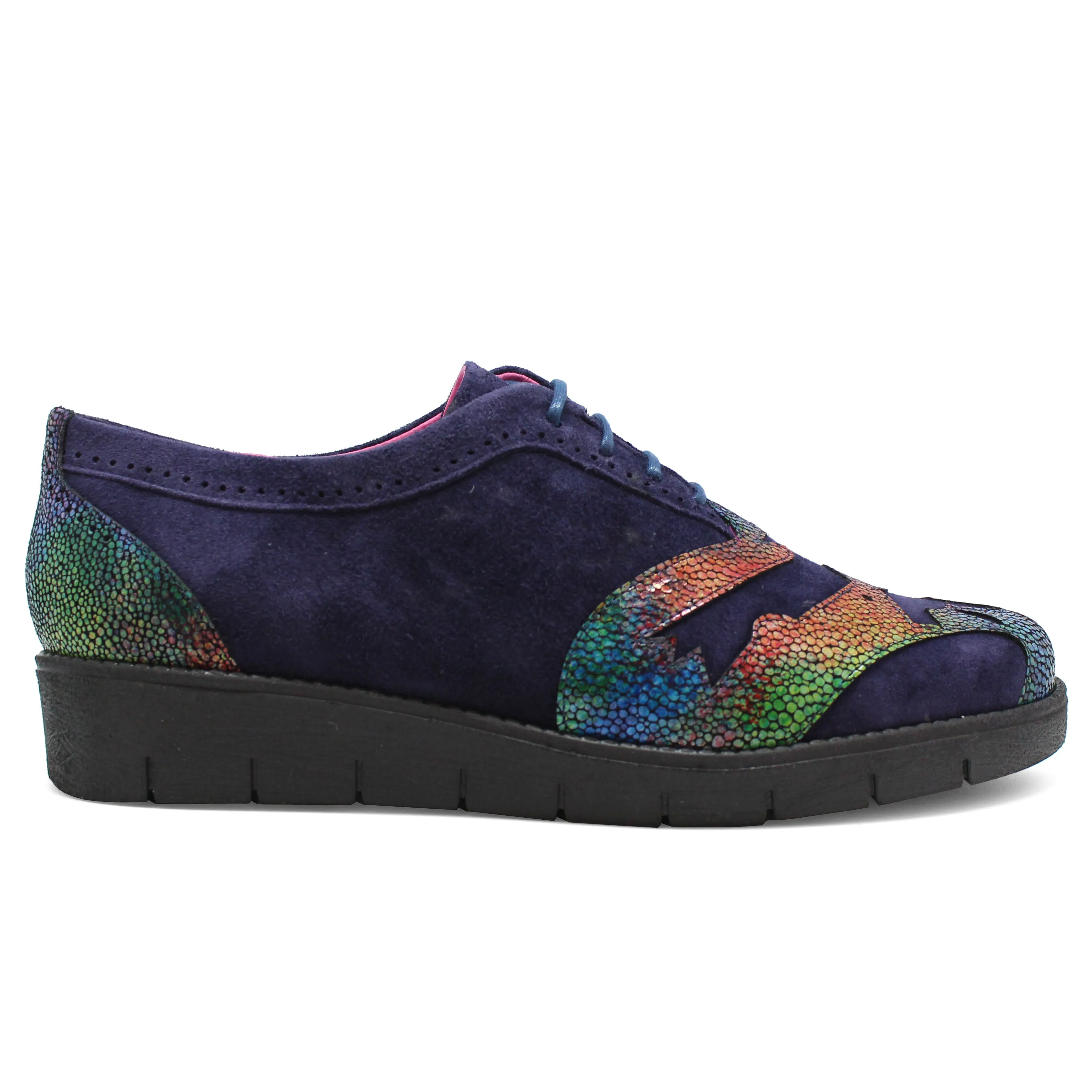 Blanc - Navy Multi lace shoe- last pair 39!