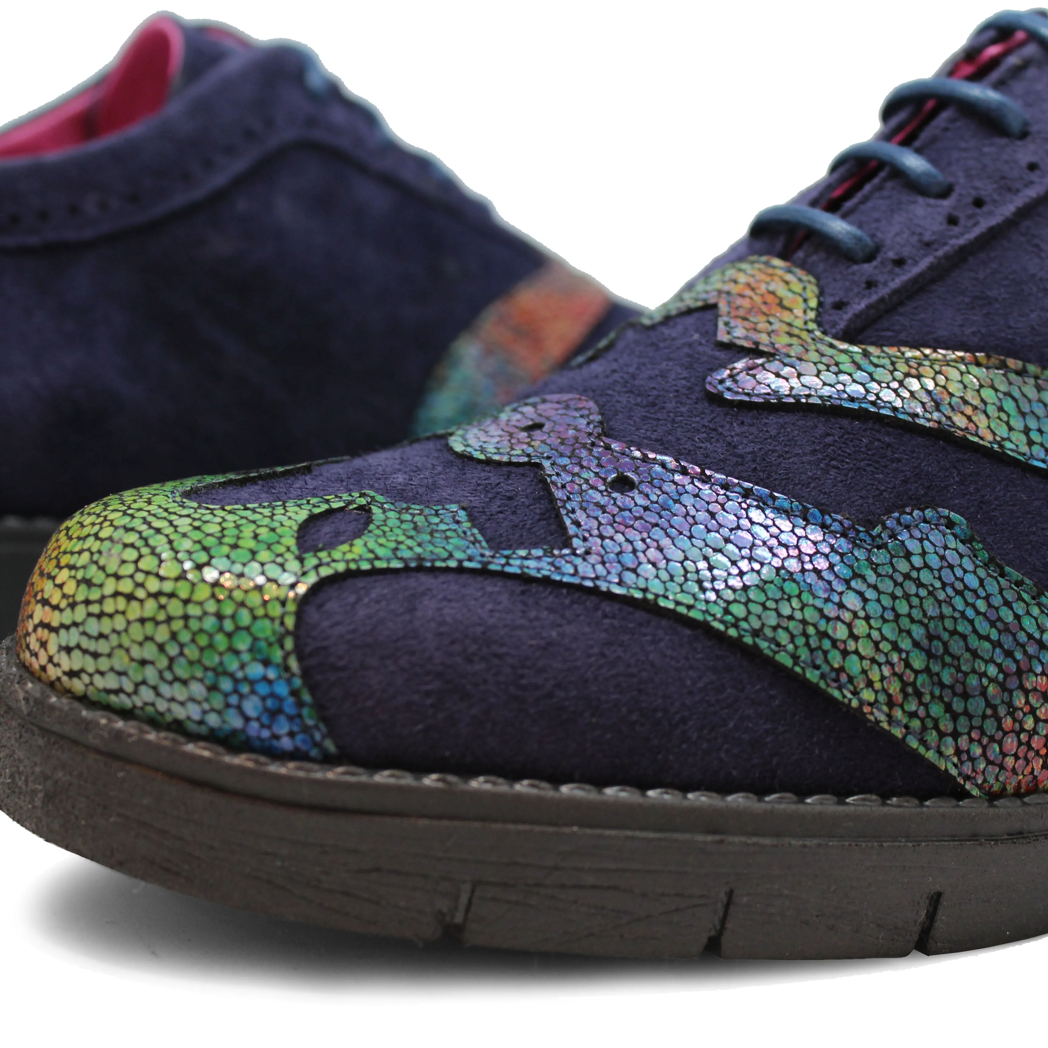 Blanc - Navy Multi lace shoe- last pair 39!
