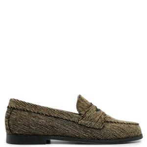Blublonc Taupe Corduroy Penny Loafer