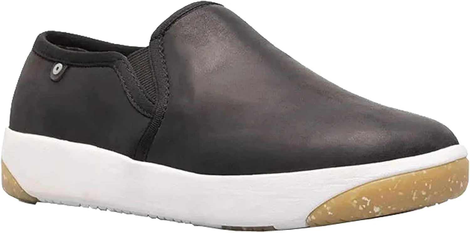 BOGS Women's Kicker Slip on Leather Shoe Sneaker