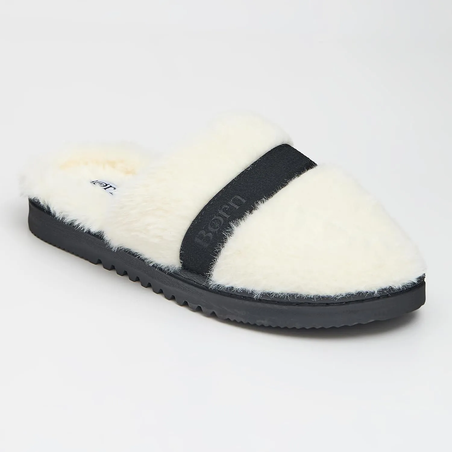 BORN Clog or Scuff Womens Slippers with Memory Foam and Non-Slip Sole, Soft and Comfy Bedroom Slippers for Women