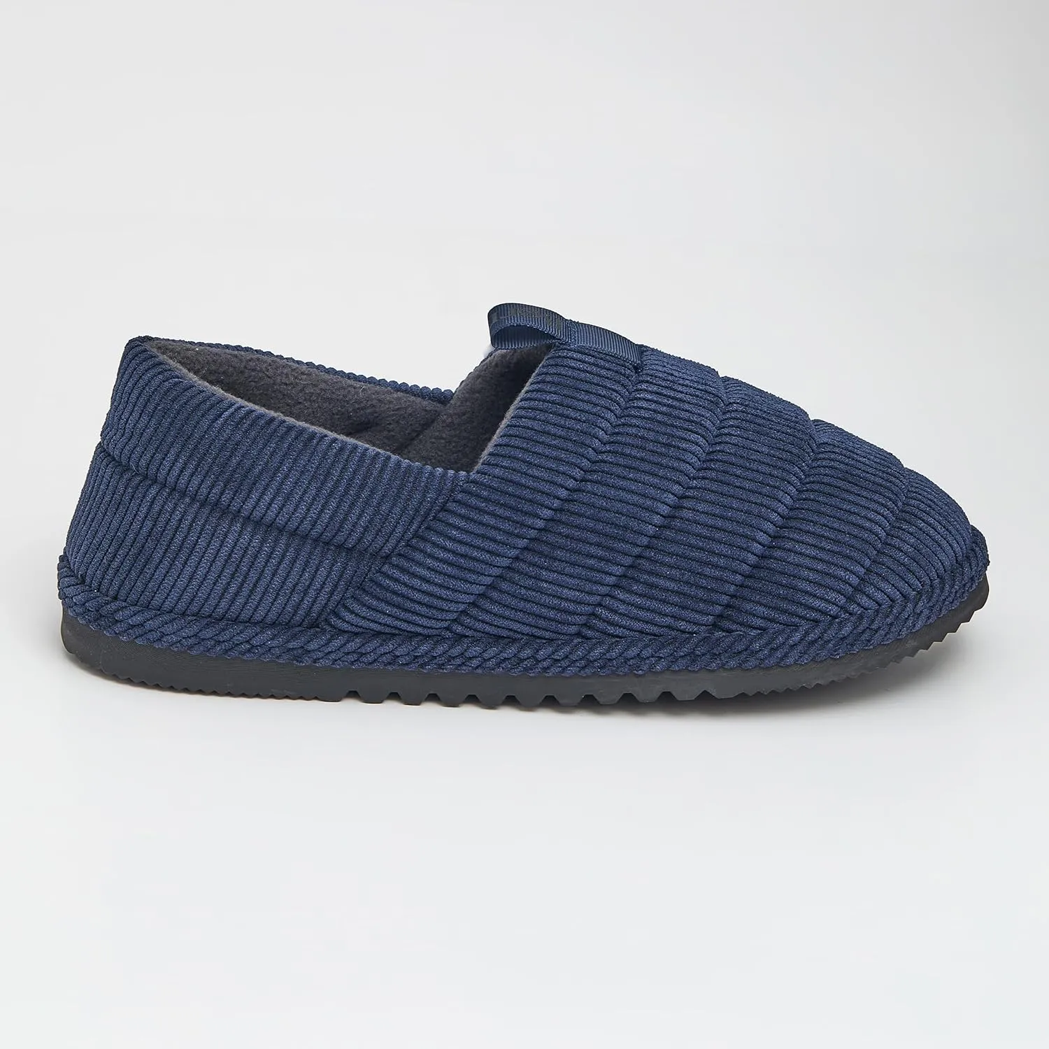 BORN Quilted Corduroy or Plaid Mens Slippers, Fleece or Sherpa-Lined House Slippers for Men, Gifts for Him
