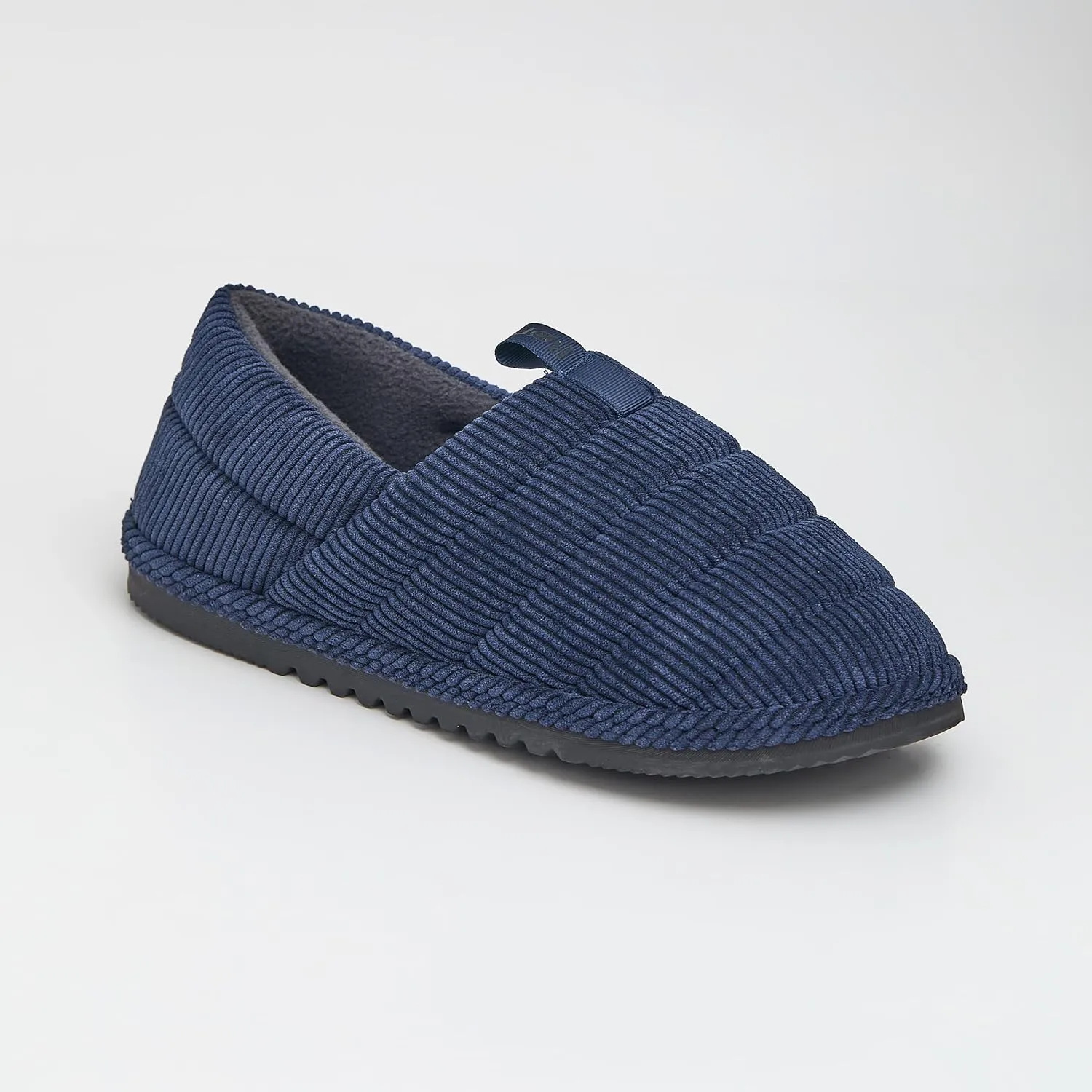 BORN Quilted Corduroy or Plaid Mens Slippers, Fleece or Sherpa-Lined House Slippers for Men, Gifts for Him