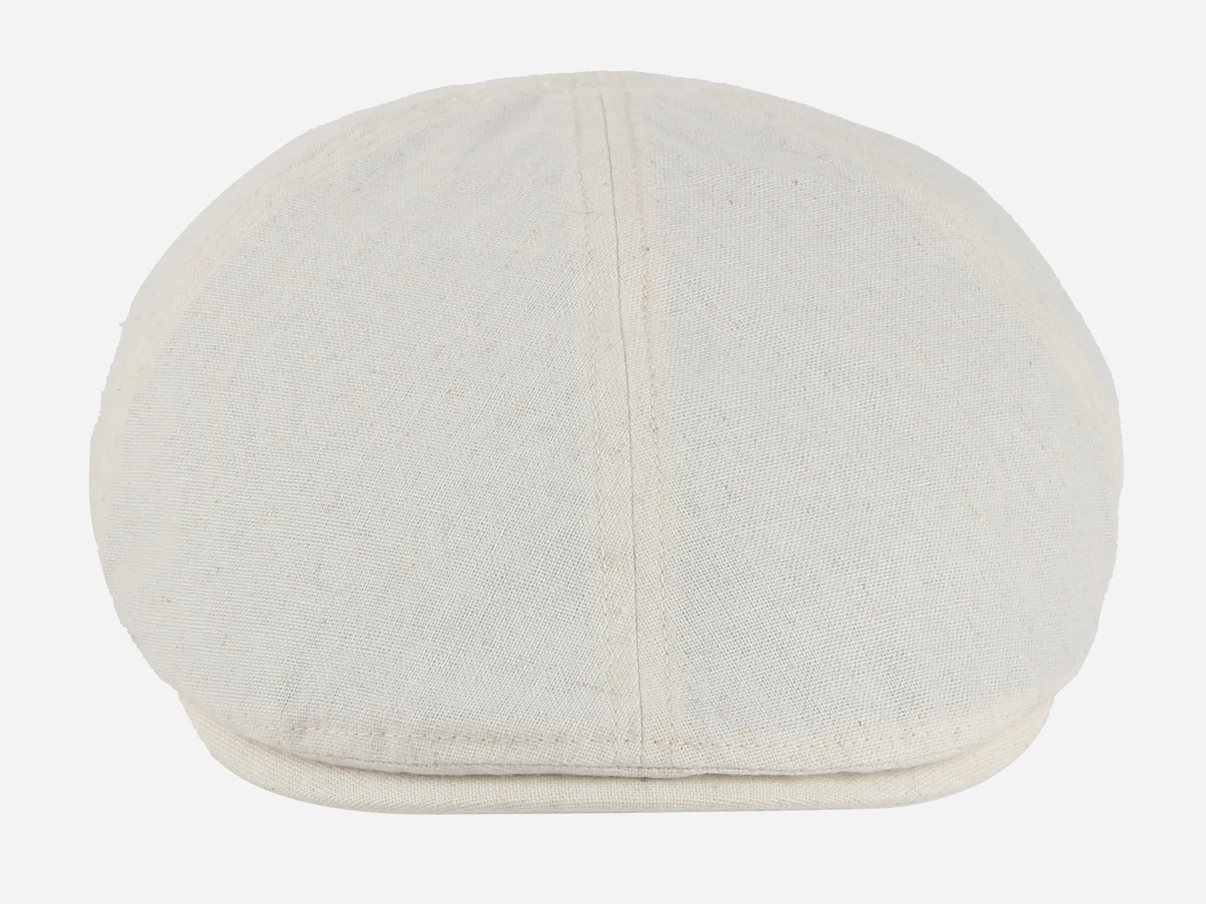 Brim&Brawn Flat Cap in Cream Cotton