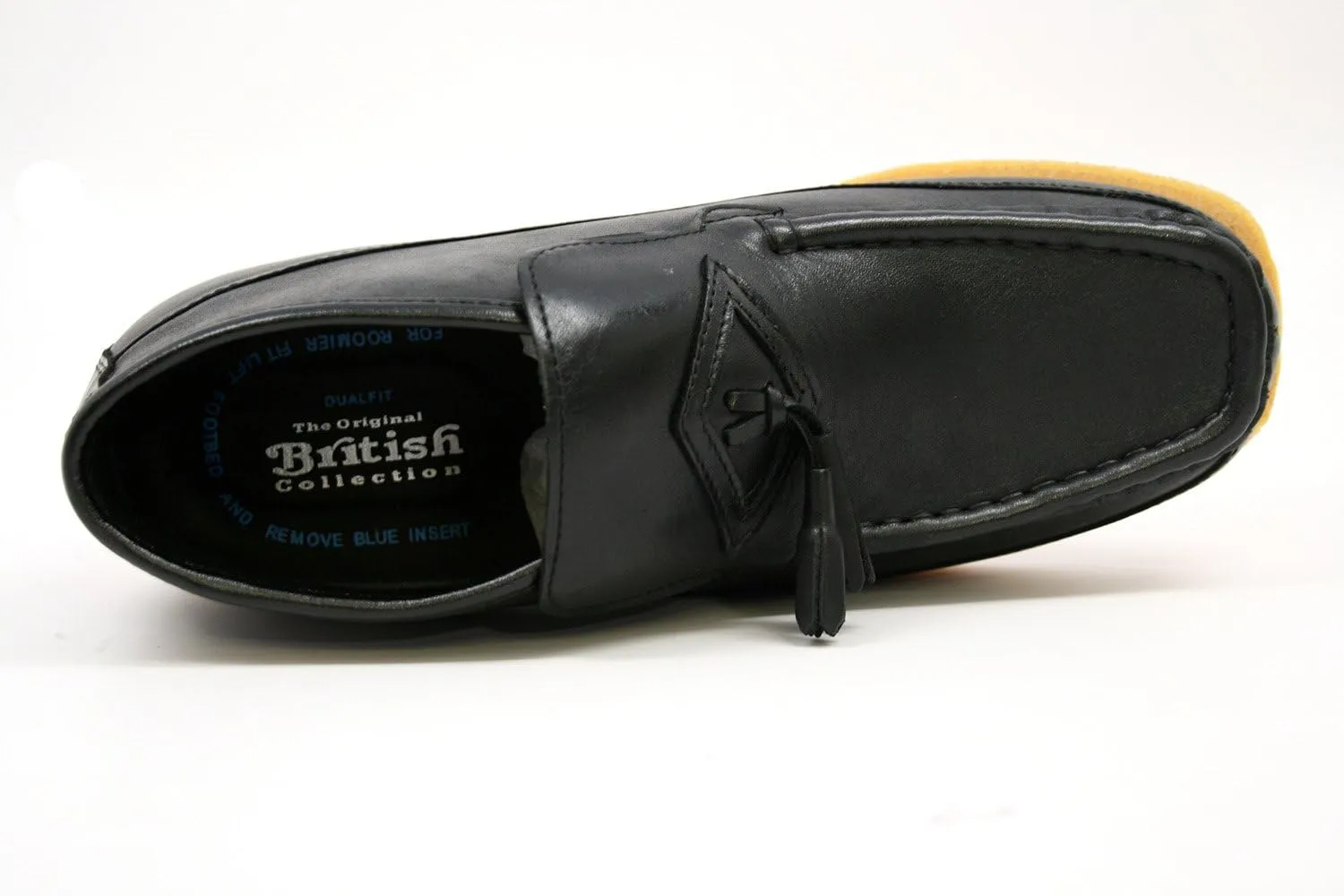 British Collection Men's Classic Three Quarters Slip on Leather Shoes