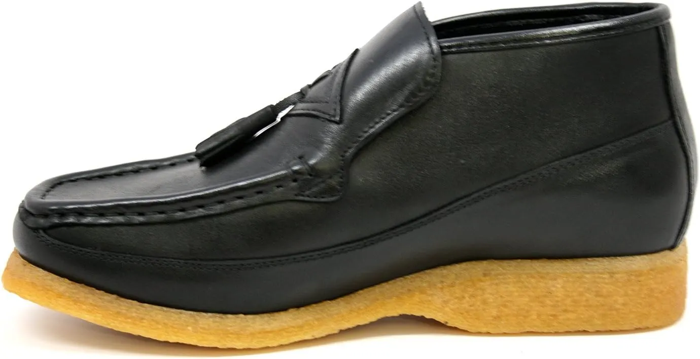 British Collection Men's Classic Three Quarters Slip on Leather Shoes