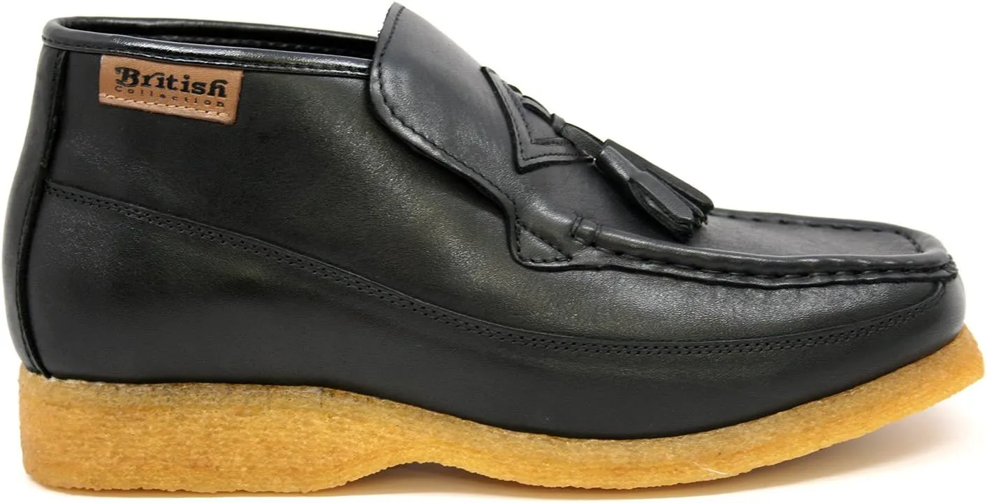 British Collection Men's Classic Three Quarters Slip on Leather Shoes