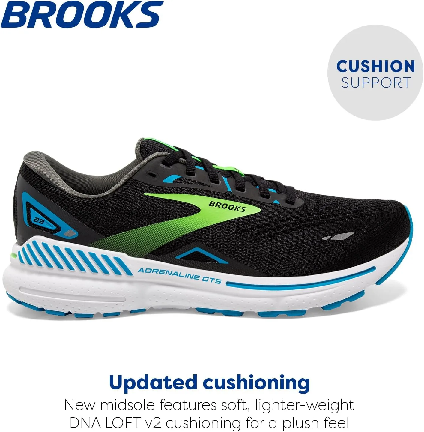 Brooks Men’s Adrenaline GTS 23 Supportive Running Shoe