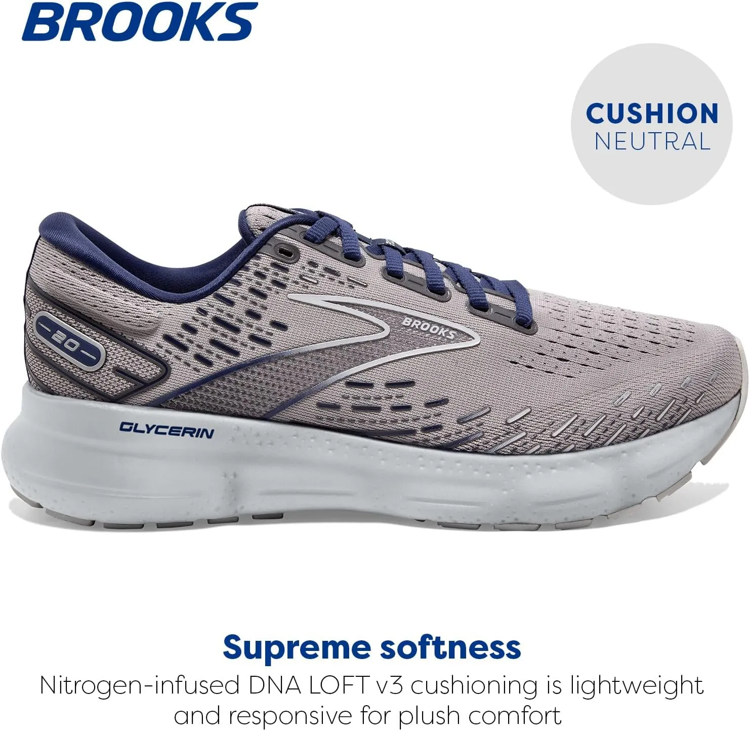 Brooks Men's Glycerin 20 Neutral Running Shoe