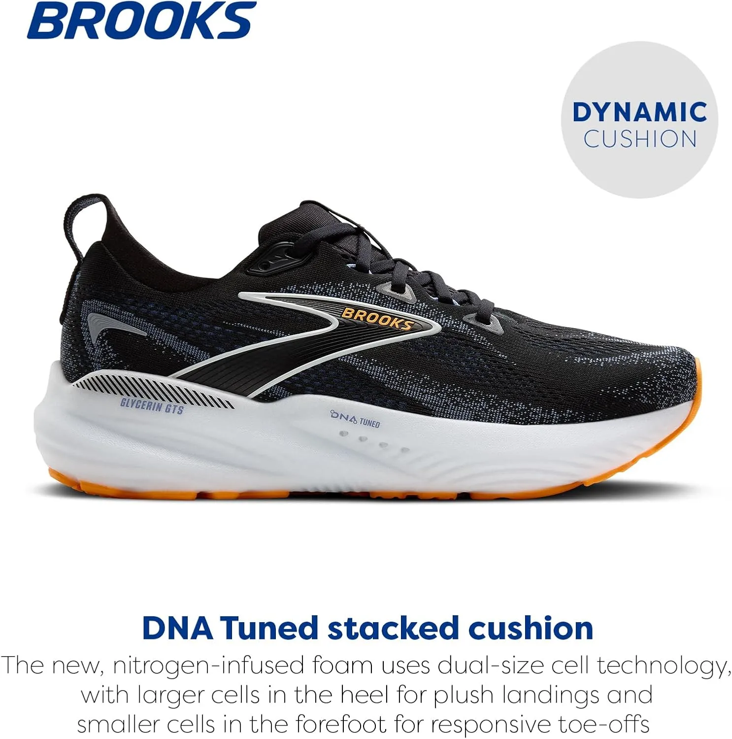 Brooks Men’s Glycerin GTS 22 Supportive Running Shoe