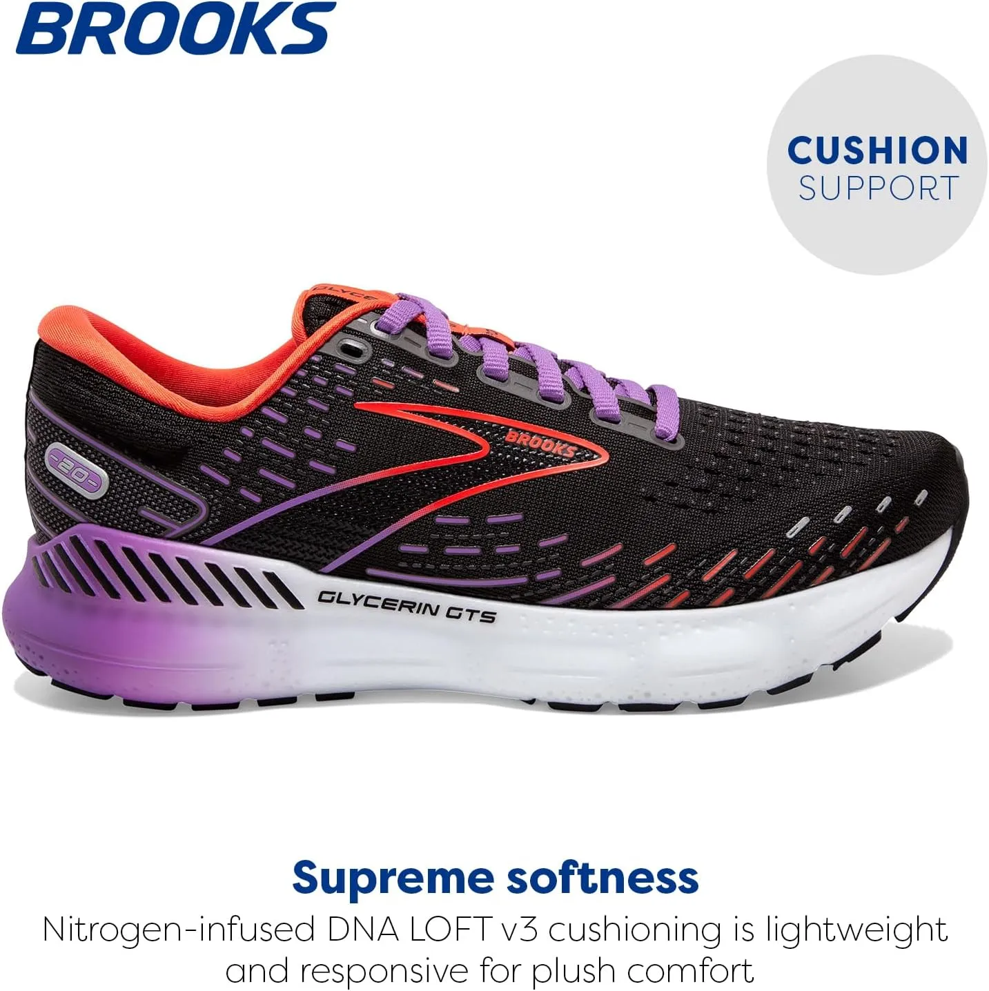 Brooks Women's Glycerin GTS 20 Supportive Running Shoe