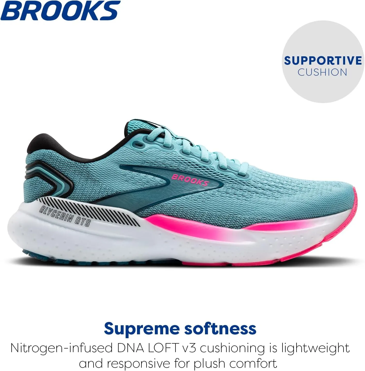 Brooks Women’s Glycerin GTS 21 Supportive Running Shoe