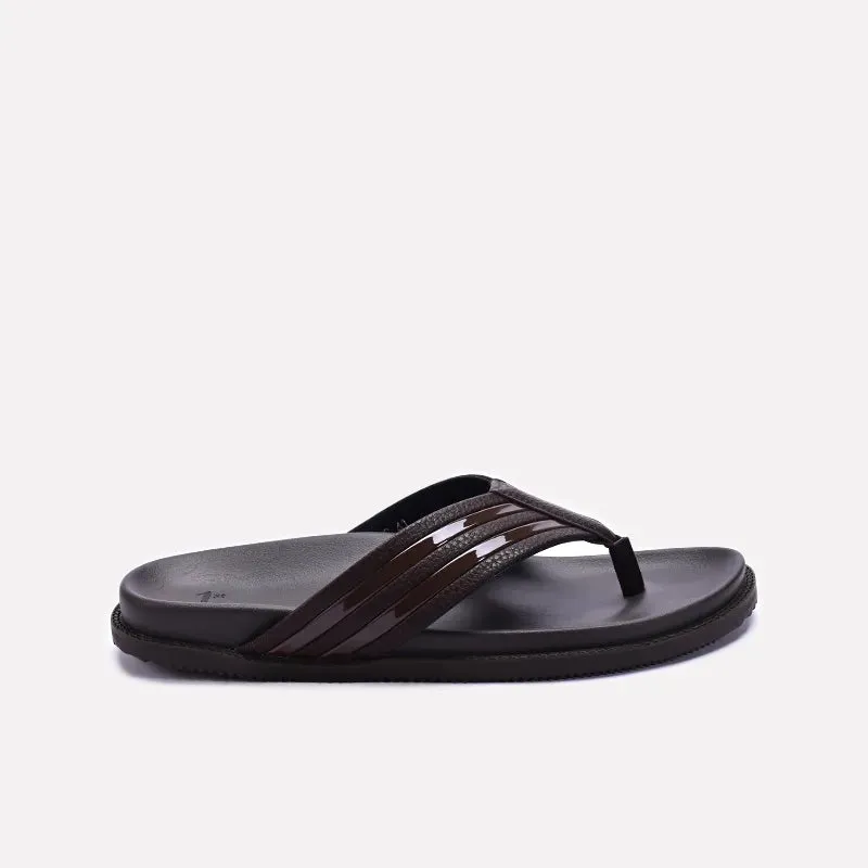 Brown Comfy Flip Flops 0151076