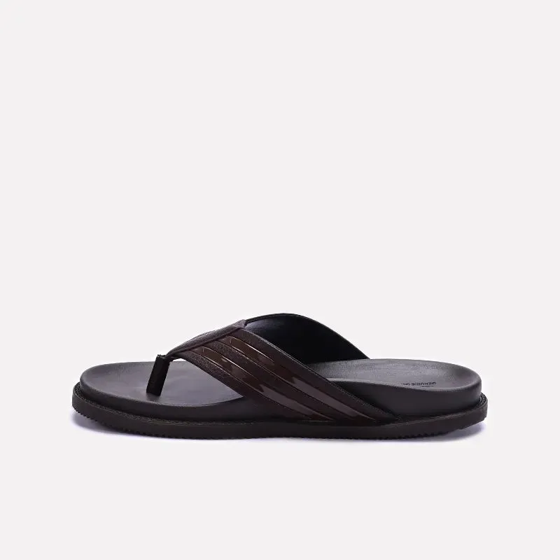 Brown Comfy Flip Flops 0151076