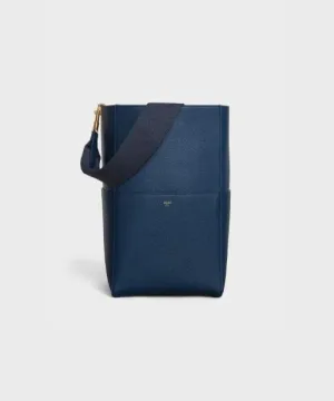 Bucket Celine Blue Deep Big savings event Grained Top-quality at low price Soft In Sangle Calfskin Bag
