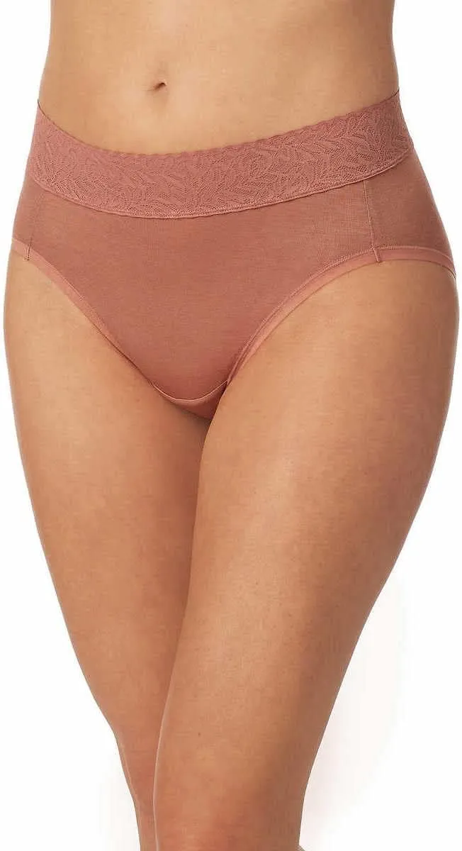 Carole Hochman Womens 5-Pack Midnight Lace Waistband Hi-Cut Briefs