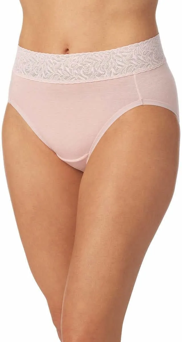 Carole Hochman Womens 5-Pack Midnight Lace Waistband Hi-Cut Briefs