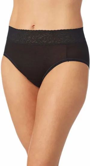 Carole Hochman Womens 5-Pack Midnight Lace Waistband Hi-Cut Briefs