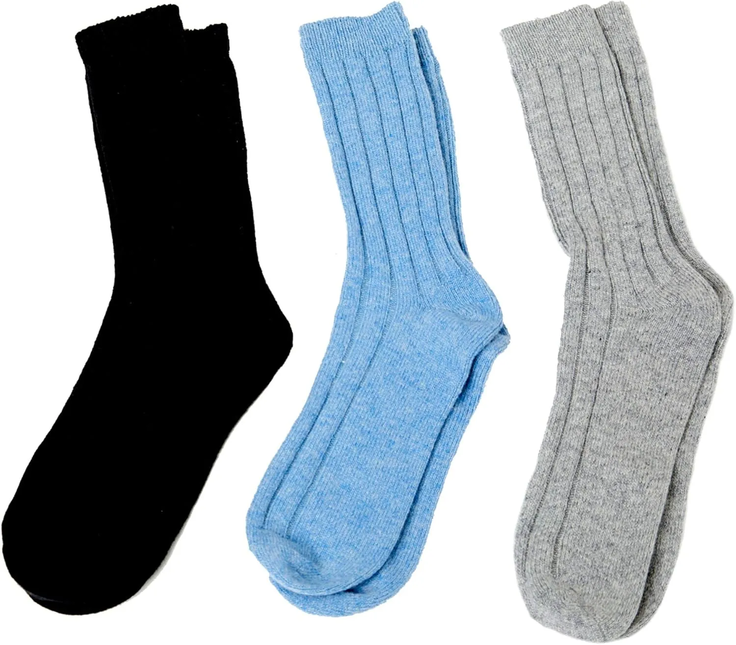 Cashmeren Unisex Soft Sleep Socks 100% Pure Cashmere Ribbed Knit Winter Accessories
