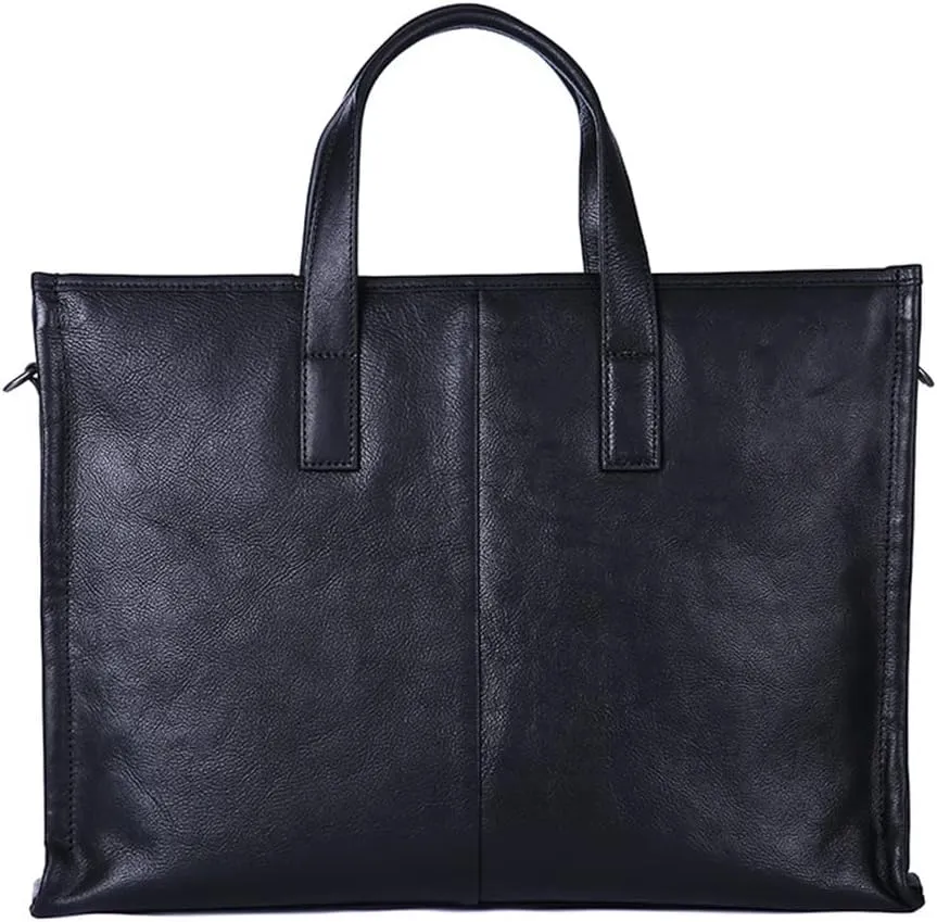 Casual Handbag Men's Business Briefcase Horizontal Paragraph Of Cowhide Soft Leather Shoulder Crossbody Bag
