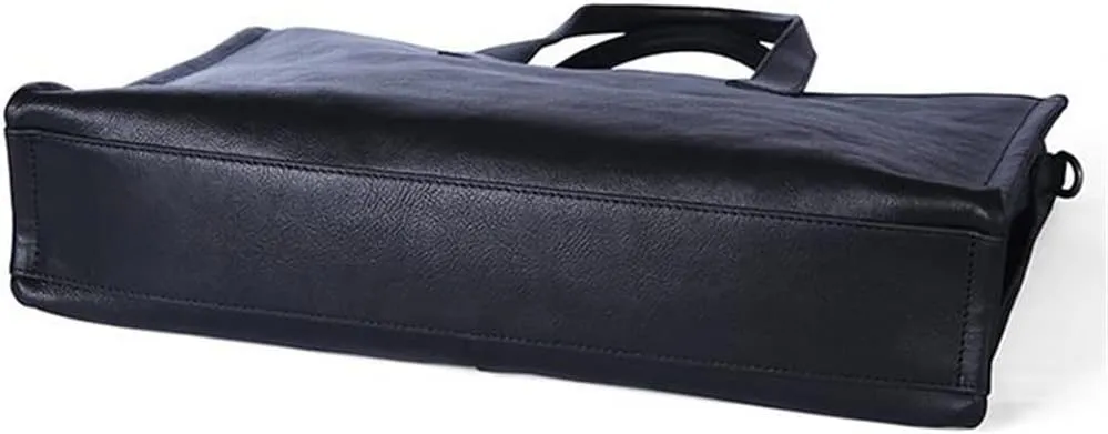 Casual Handbag Men's Business Briefcase Horizontal Paragraph Of Cowhide Soft Leather Shoulder Crossbody Bag