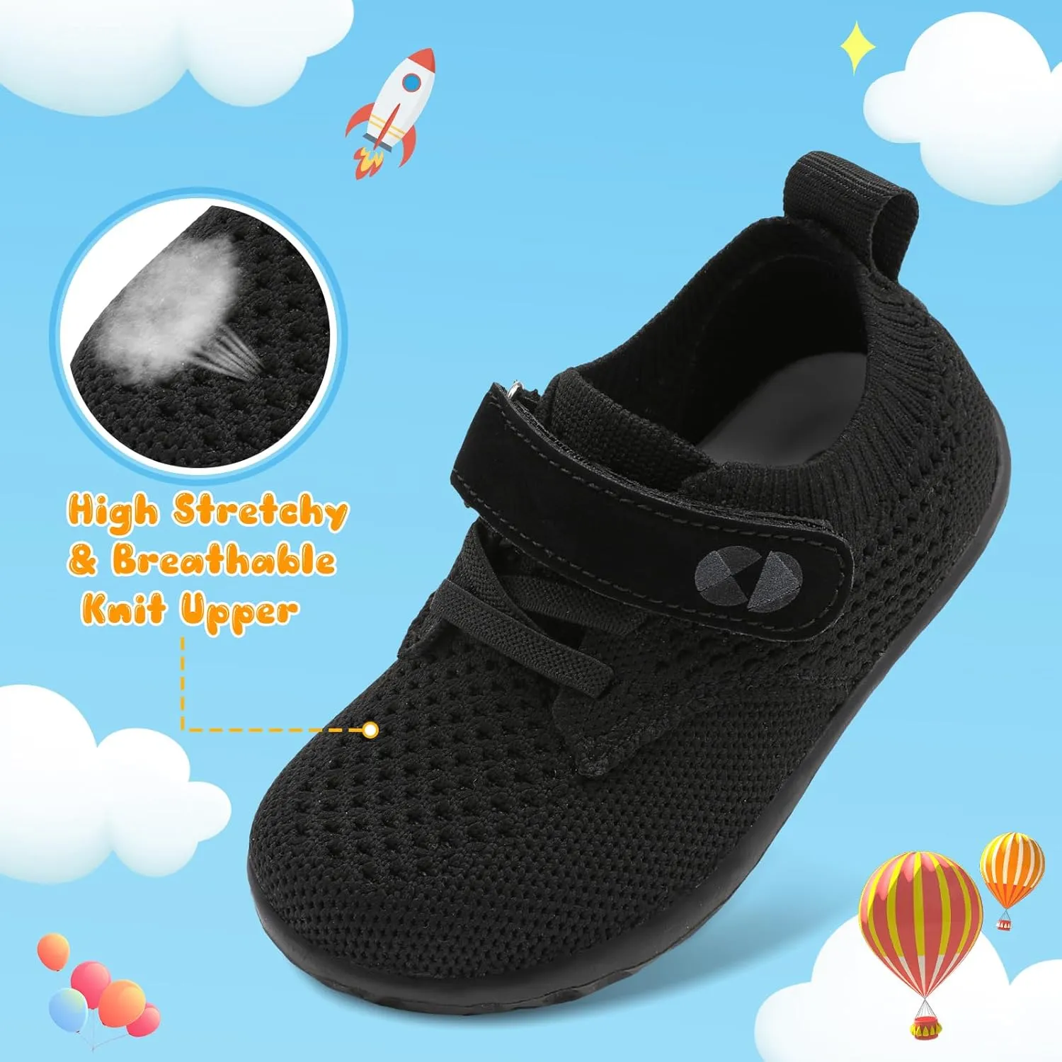 Centipede Demon Toddler Shoes for Boys Girls Baby Kids Slip on Walking Shoe Breathable Sock Shoes Lightweight Soft Sneakers