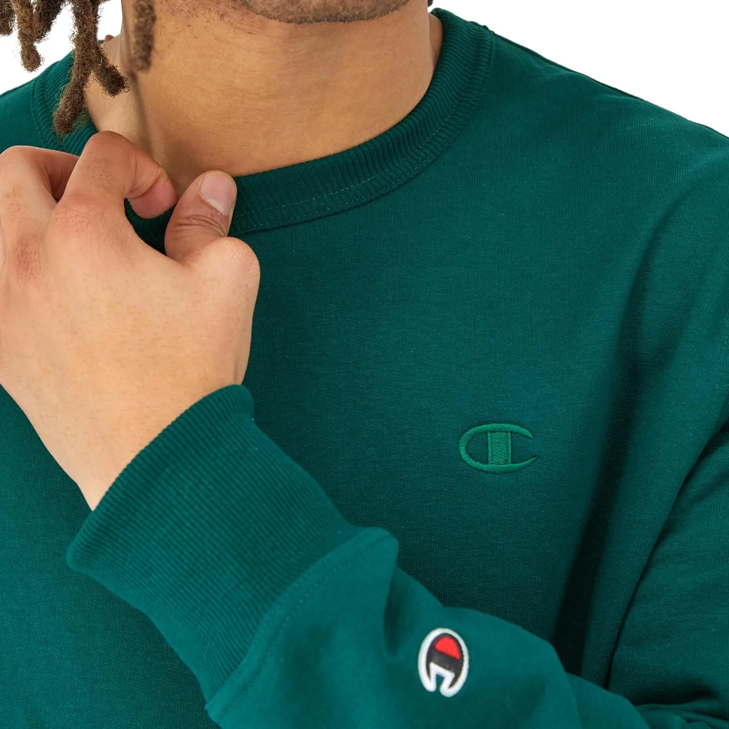 Champion Men's Crewneck, Powerblend Fleece Sweatshirt, Crewneck Sweatshirts (Reg. Or Big & Tall)