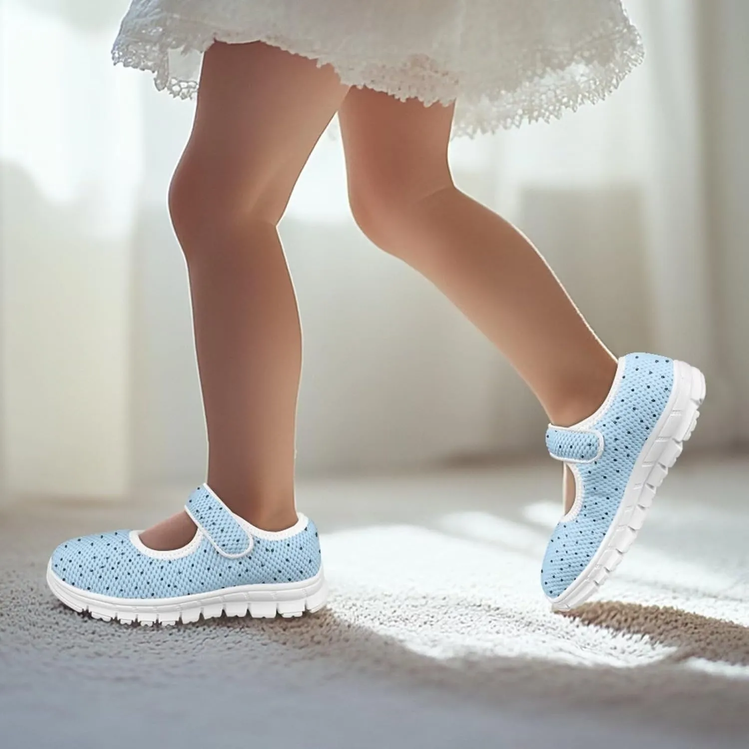chaqlin Kids Casual Shoes Boys Girls Lightweight Running Walking Flat Mary Jane Shoes Breathable Non Slip Sports Sneakers for School