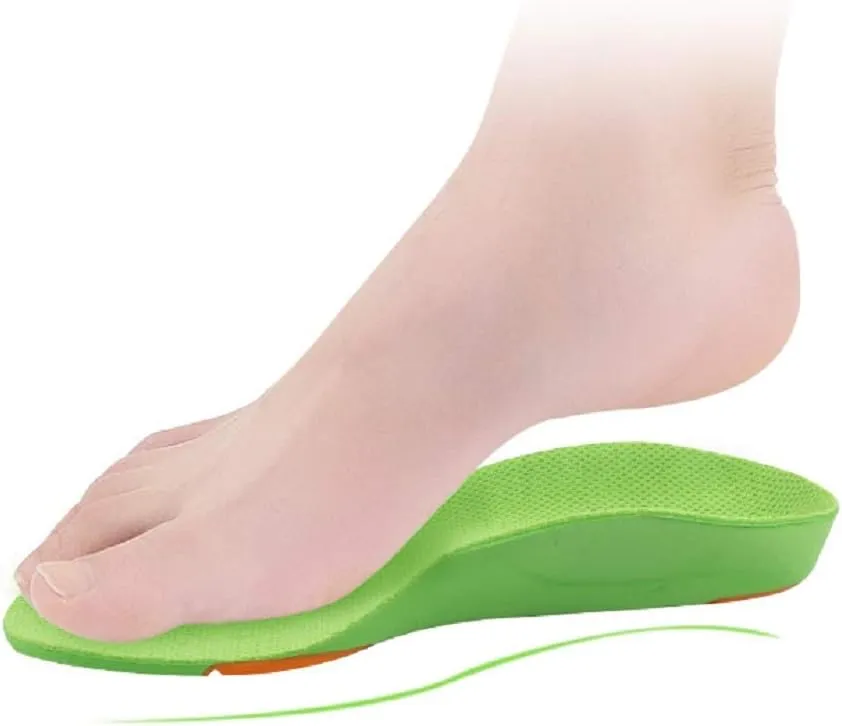 Children Orthotic Insole Kids Orthopedic Arch Support Insert Soft Heel for Flat Feet Plantar Fasciitis Foot Pain Problem 1 Pair 23cm US 2-4.5