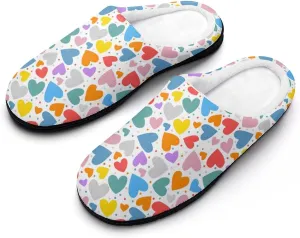 Christmas Clog Slippers Ladies Non-Slip Warm House Slippers Womens Cotton Slipper Bedroom Slip-On Shoes Indoor Outdoor