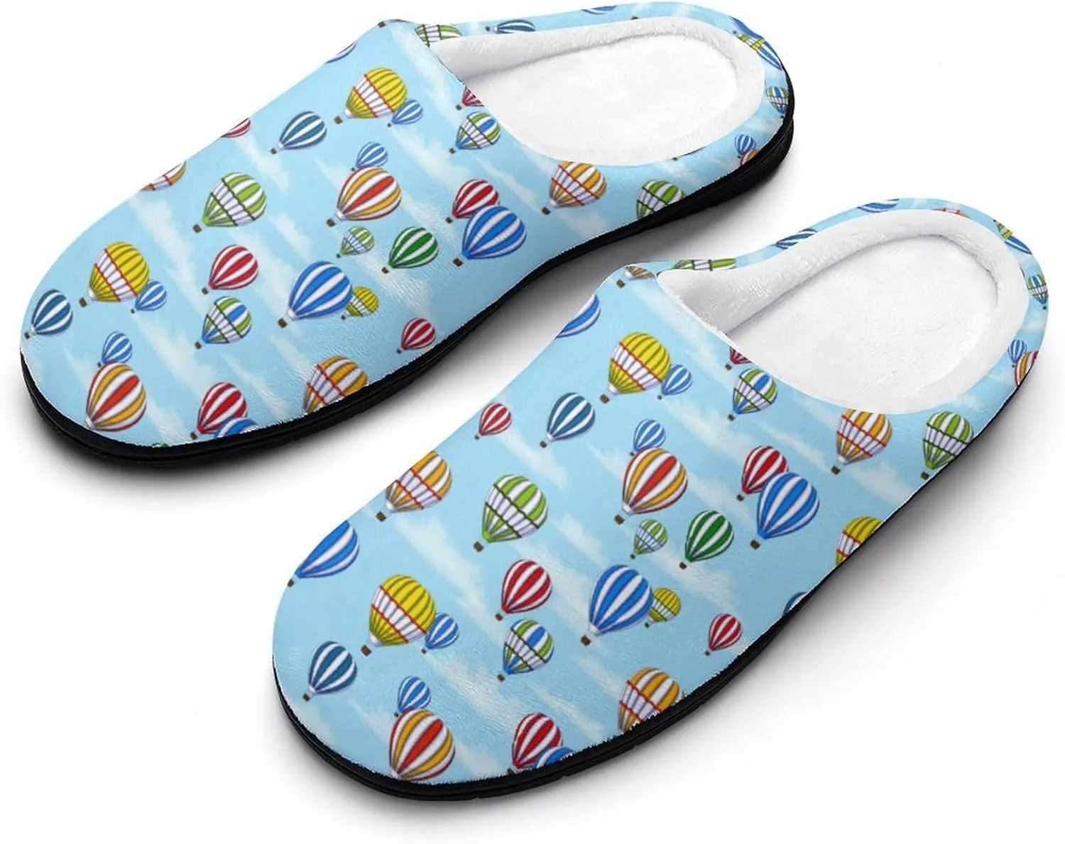 Christmas Slippers For Women Cotton House Slippers Hard Sole Comfy Clog Slippers Warm Slip-On Shoes Indoor Outdoor
