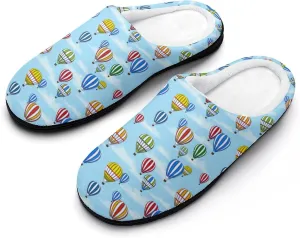 Christmas Slippers For Women Cotton House Slippers Hard Sole Comfy Clog Slippers Warm Slip-On Shoes Indoor Outdoor
