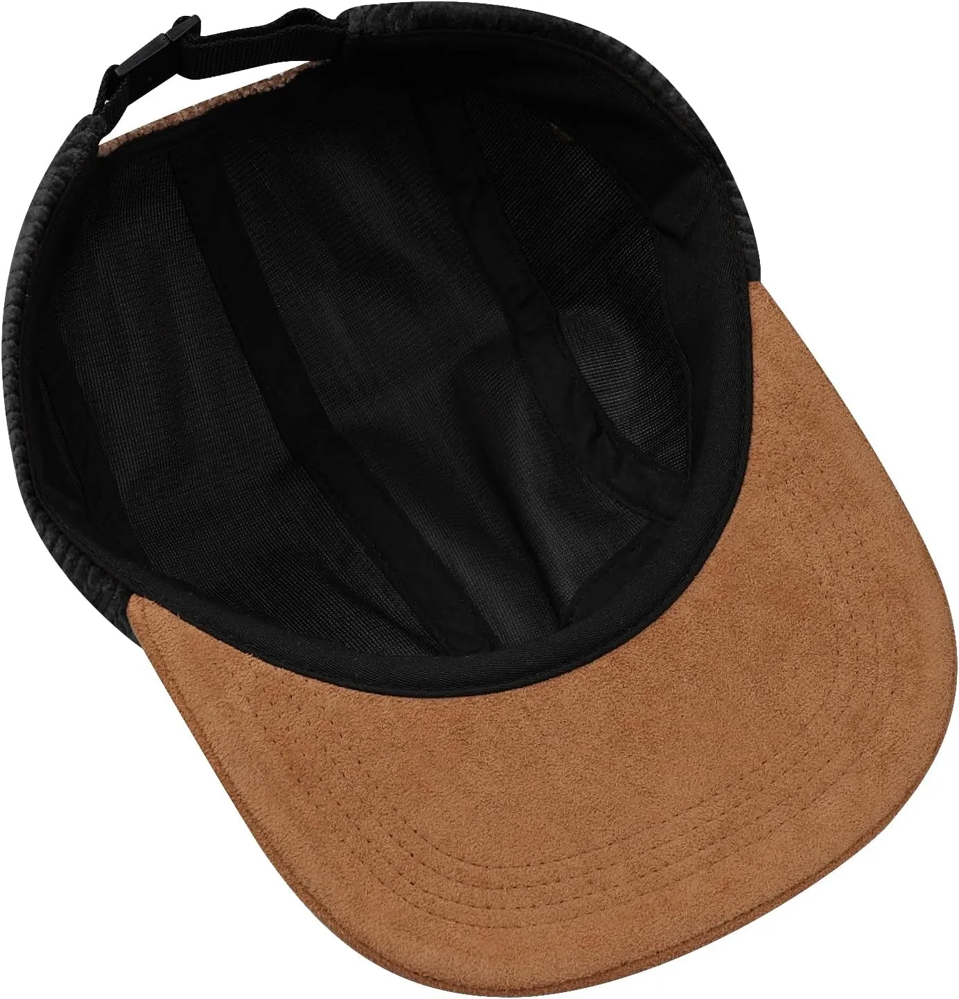 Clakllie 5 Panel Corduroy Baseball Cap for Men Women Soft Flat Brim Trucker Hat Adjustable Hip Hop Hat for Outdoor Travel